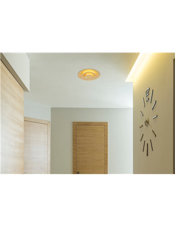 Heda plafoniera metallo color oro LED IP20 Heda plafoniera metallo color oro LED IP20