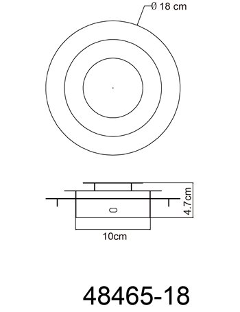 Heda plafoniera metallo color oro LED IP20 Heda plafoniera metallo color oro LED IP20
