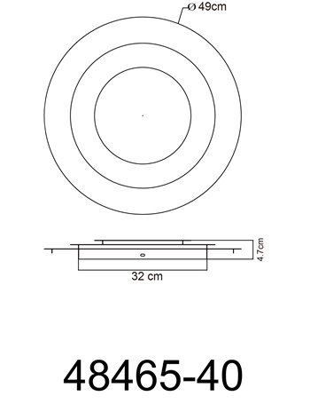 Heda plafoniera metallo color oro LED IP20 Heda plafoniera metallo color oro LED IP20