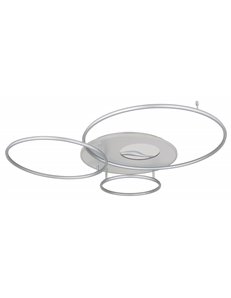 Invertina plafoniera alluminio spazzolato color argento satinato LED IP20 2