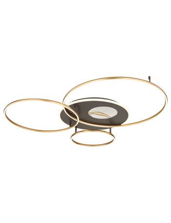Invertina plafoniera alluminio spazzolato color oro satinato LED IP20