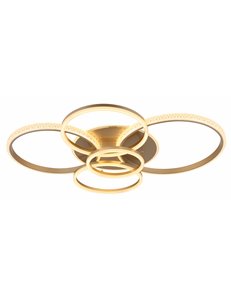 Lorelei plafoniera metallo color champagne satinato LED IP20