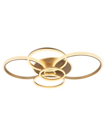 Lorelei plafoniera metallo color champagne satinato LED IP20