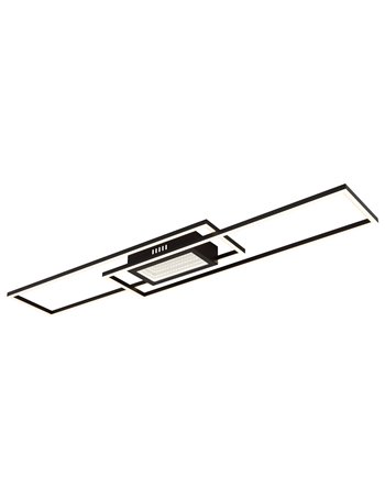 Saunders plafoniera metallo nero satinato LED IP20