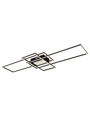 Saunders plafoniera metallo nero satinato LED IP20