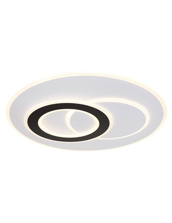 Jacques plafoniera metallo bianco satinato LED IP20