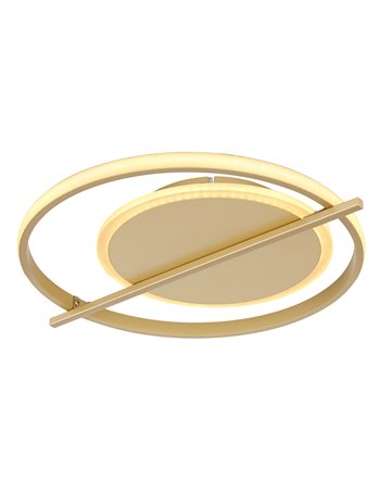Reball plafoniera metallo color oro LED IP20