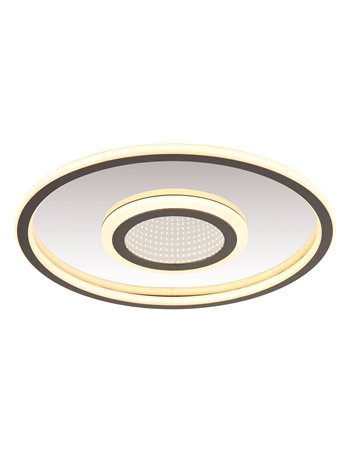 Cara plafoniera metallo grigio satinato LED IP20