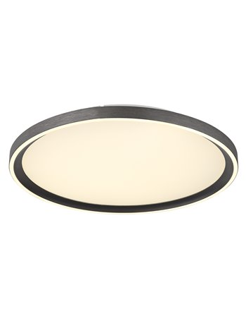 Dublin plafoniera alluminio spazzolato grigio LED IP20