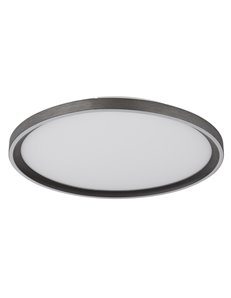 Dublin plafoniera alluminio spazzolato grigio LED IP20 2