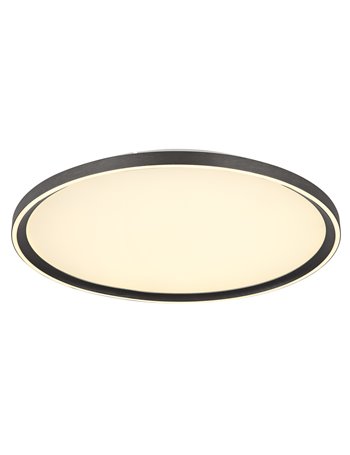 Dublin plafoniera alluminio spazzolato grigio LED IP20