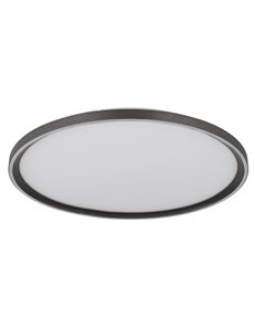 Dublin plafoniera alluminio spazzolato grigio LED IP20 2