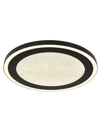 Davies plafoniera metallo nero satinato LED IP20