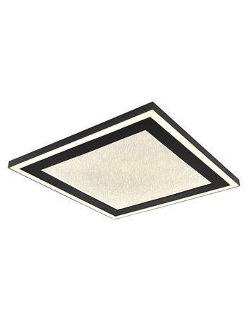 Davies plafoniera metallo nero satinato LED IP20