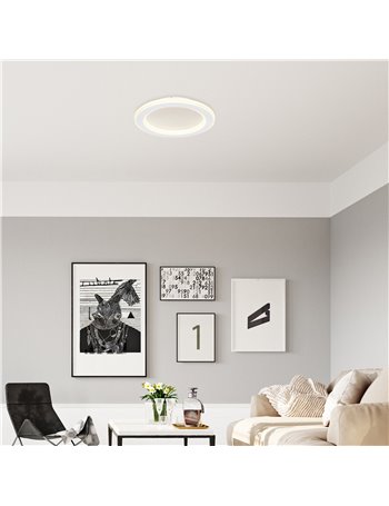 Tini plafoniera metallo bianco LED IP20 Tini plafoniera metallo bianco LED IP20