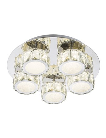 Amur plafoniera metallo cromato LED 