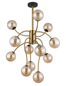 Riha plafoniera metallo color oro satinato 12x G9 LED IP20 2