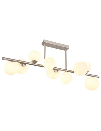 Riha plafoniera metallo nichel satinato 9x G9 LED IP20