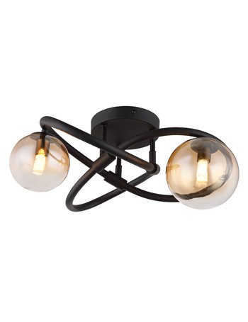 Tuberius plafoniera metallo nero satinato 2x G9 LED IP20