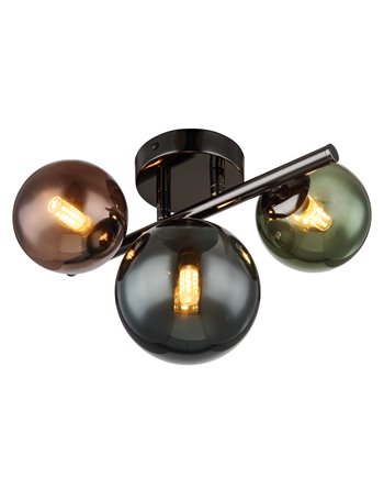 Riha plafoniera metallo grigio satinato 3x G9 LED IP20