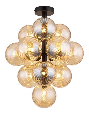 Conor plafoniera metallo nero satinato 13x G9 LED IP20