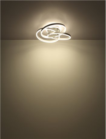 Herwig plafoniera alluminio spazzolato LED IP20