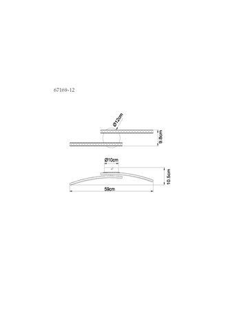 Jules plafoniera metallo nero satinato LED IP20