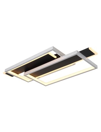 Finnley plafoniera metallo nero satinato LED IP20