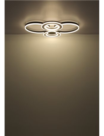 Blasius plafoniera metallo bianco satinato LED IP20 Blasius plafoniera metallo bianco satinato LED IP20