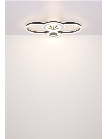 Blasius plafoniera metallo bianco satinato LED IP20 Blasius plafoniera metallo bianco satinato LED IP20