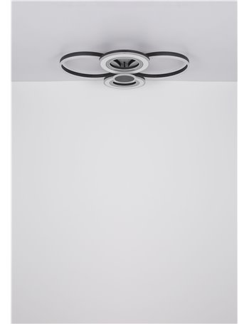 Blasius plafoniera metallo bianco satinato LED IP20 Blasius plafoniera metallo bianco satinato LED IP20