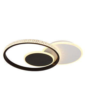 Perlix plafoniera metallo bianco satinato LED IP20
