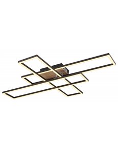 Dakari plafoniera metallo nero satinato LED IP20