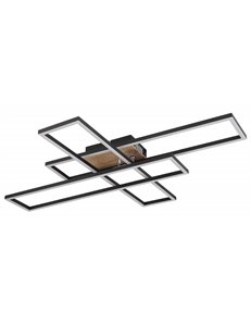 Dakari plafoniera metallo nero satinato LED IP20 2