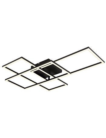 Gabriel plafoniera metallo nero satinato LED IP20